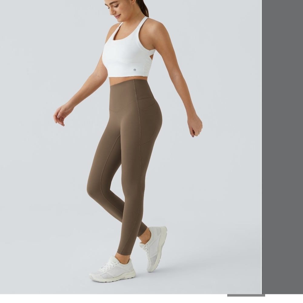 HALARA Leggings in Grayish Blue, Brown And Tan - Picture 10 of 12